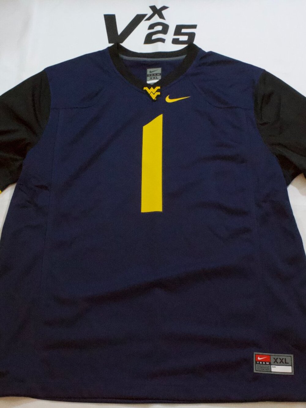 NEW Men's Nike West Virginia Mountaineers Tavon Austin Blue Throwback Jersey XXL